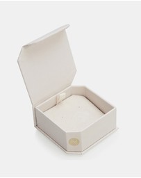 Ania Haie - Ania Haie Silver Zig-Zag Shell Pearl Stud Earrings
