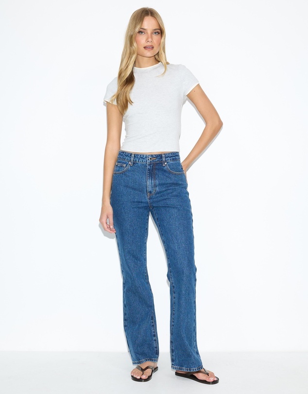 Dazie - Monroe Mid Rise Flared Jeans