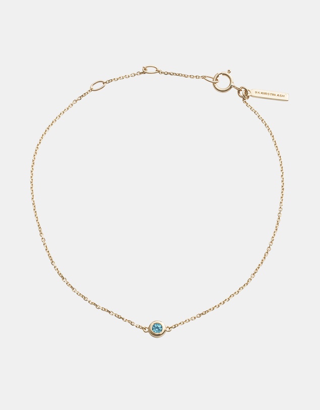 Kirstin Ash - Petite Birthstone Bracelet September London Blue Topaz
