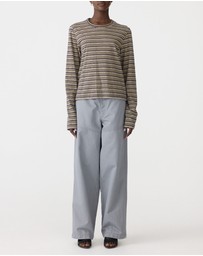 Bassike - Stripe Slim LS T-Shirt