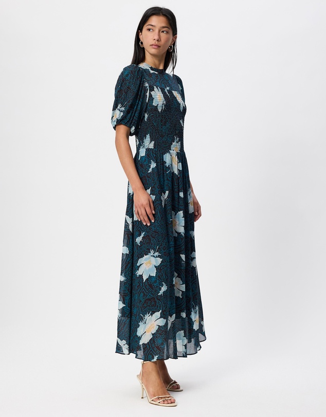 & Other Stories - Smocked Puff-Sleeve Midi Dress