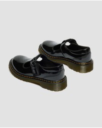 Dr Martens - Polley II T Bar Shoes - Kids-Teens