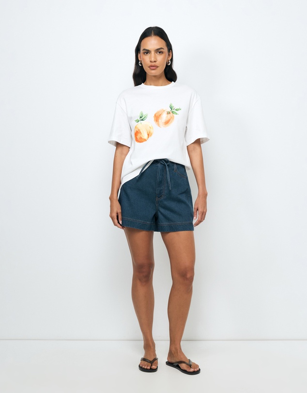 AERE - Peach Print Relaxed T-Shirt
