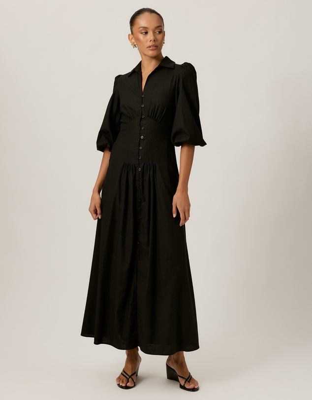 Tussah - Midi Dress with Underbust Seam
