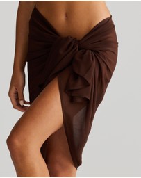 Vacay Swimwear - Catalina Sarong Chocolate