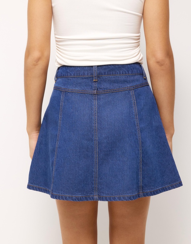 AERE - Skye Denim Mini Skirt