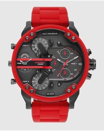 Diesel - The Daddies Series Red Analogue Watch