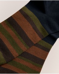 Trenery - Bold Stripe Sock in Night Sky