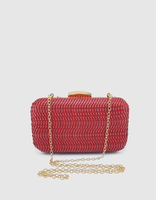 Izoa - Sophia Woven Clutch