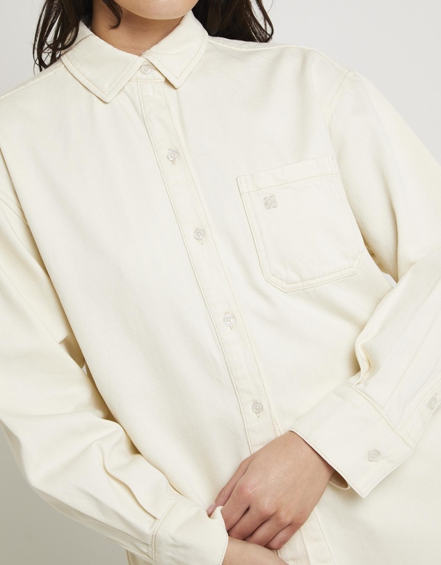 Subtitled - Delta Denim Oversized Long Sleeve Shirt