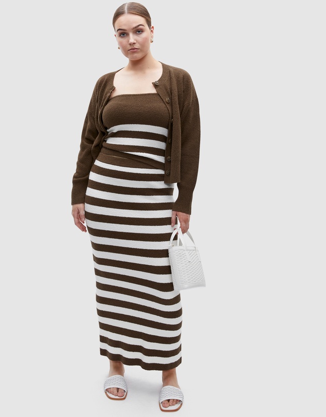 Seed Heritage - Boucle Stripe Knit Skirt