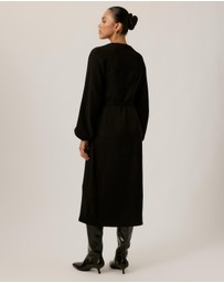 Tussah - Kate Crepe Wrap Midi Dress