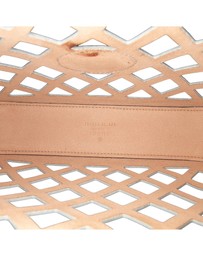 Pre-Loved by Azura Reborn - Pre-Loved Cutout Leather and Flora Canvas Infinity Crossbody