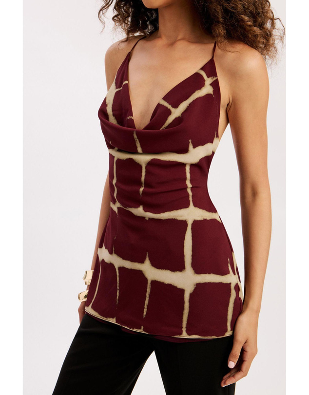 Bardot - Pascal Printed Cowl Neck Top