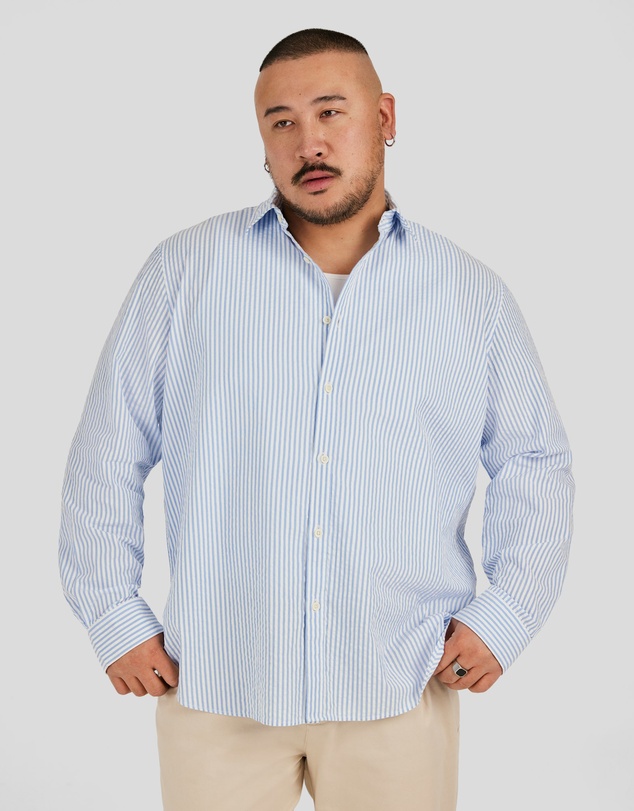 Johnny Bigg - Seersucker Relax Fit Shirt