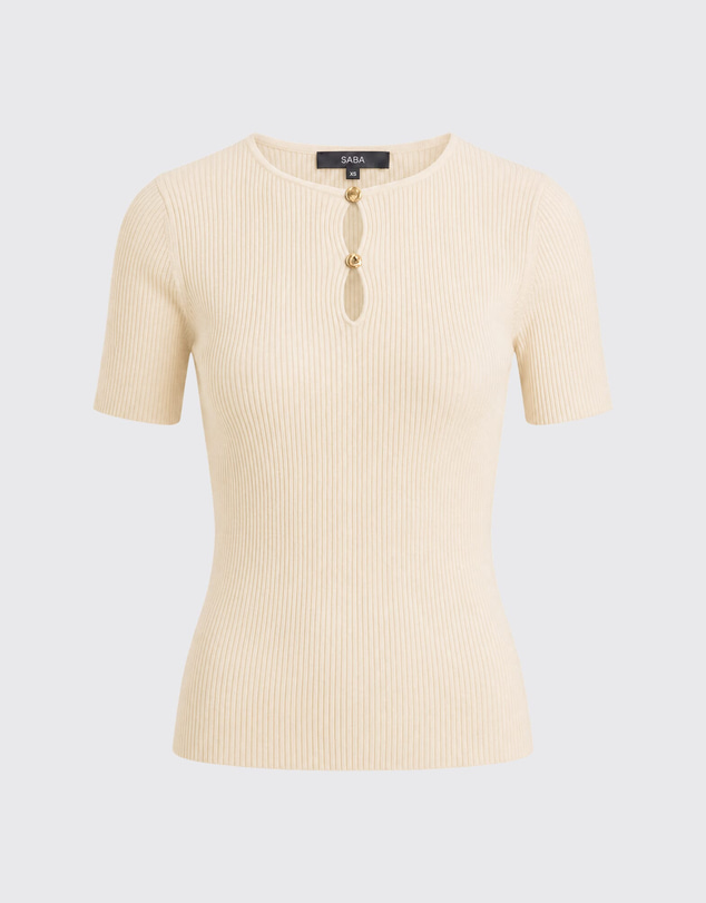 SABA - Vicky Keyhole Rib Knit