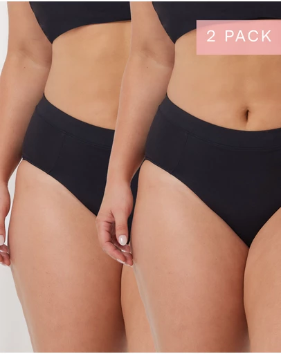 Kayser - 2 Pack Supima Bliss Hi Cut