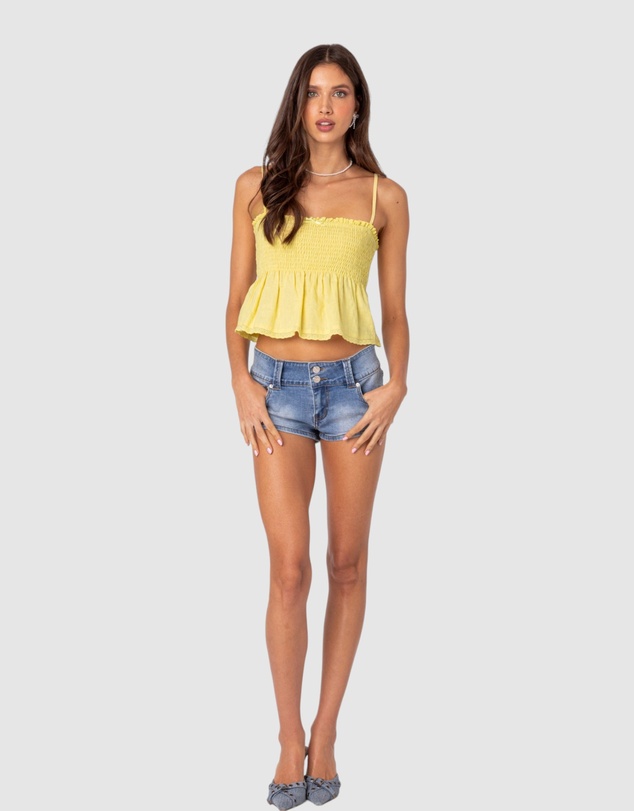 EDIKTED - Millie Scrunch Tank Top