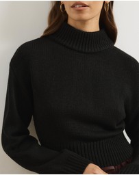 Atmos&Here - Zulu Textured Roll Neck Jumper