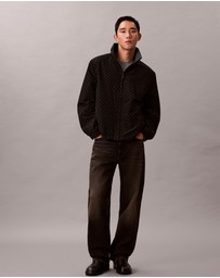 Calvin Klein Jeans - Allover Emblem Logo Reversible Jacket
