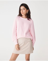 Forcast - Meg Crew Neck Rib Knit Jumper