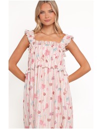 Petal & Pup - Ross Frill Strap Maxi Dress - Beach Print