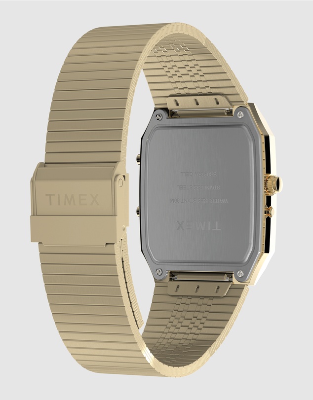 TIMEX - Q Timex® 1982 Ana-Digi Reissue 33mm Stainless Steel Bracelet Watch