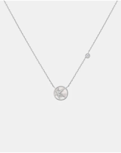 Ania Haie - Ania Haie Silver Starry Mother of Pearl Necklace
