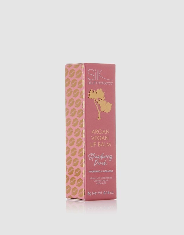 Silk Oil of Morocco - Argan Vegan Lip Balm - Strawberry Punch