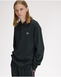 Fred Perry - Pique Collard Sweatshirt