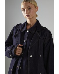 Glamorous - Double Breasted Denim Trench Coat
