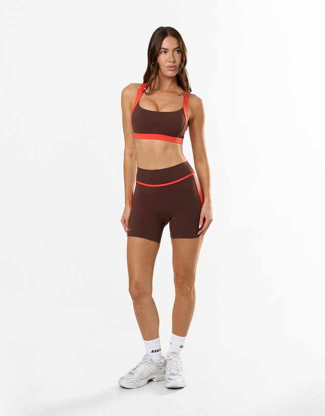 STAX. - Panel Crossback Sports Bra Airlyte - Cola