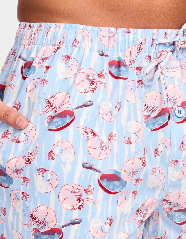Mitch Dowd - Mitchdowd Prawns O Peril Cotton Sleep Shorts 2 Pack