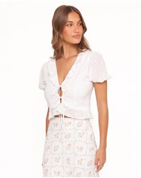 Petal & Pup - Andra Top - White Broderie