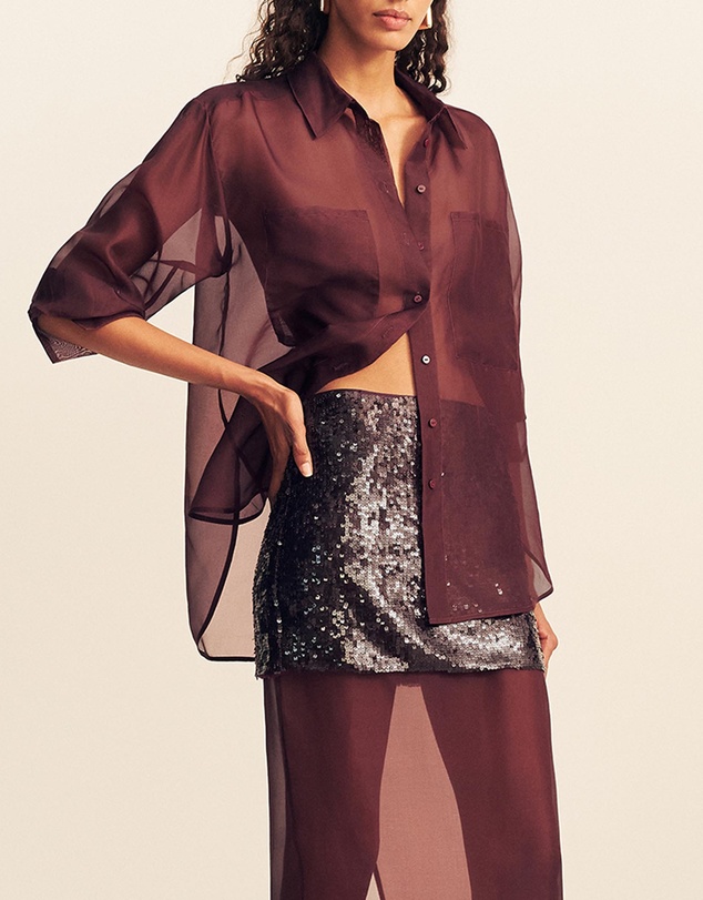 Shona Joy - Tibby Silk Organza Shirt