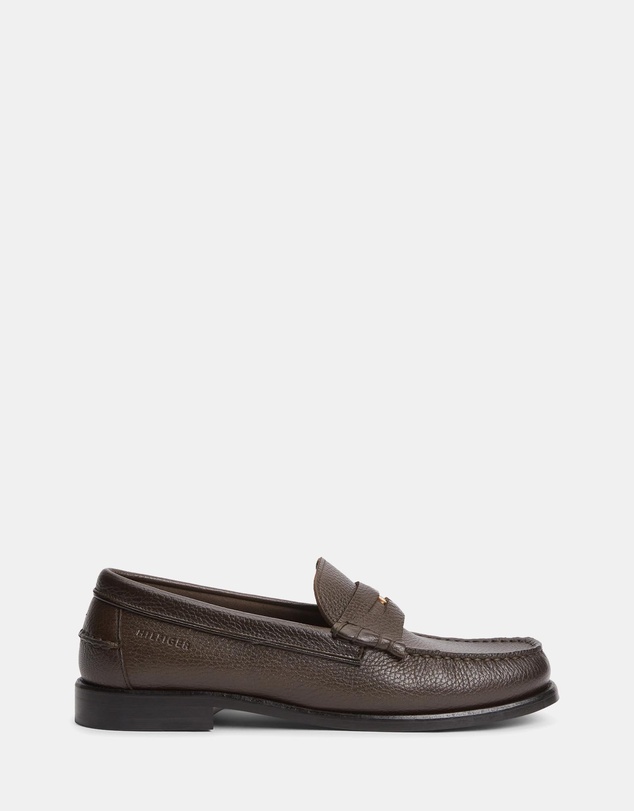 Tommy Hilfiger - Study Tumble Leather Penny Loafers - Men's