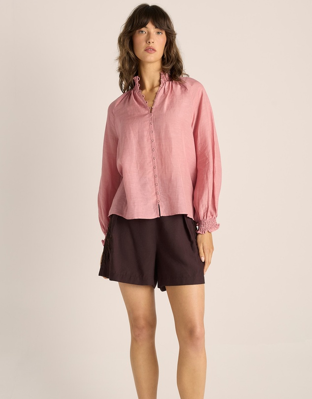 Fate + Becker - Lani Shirred Blouse