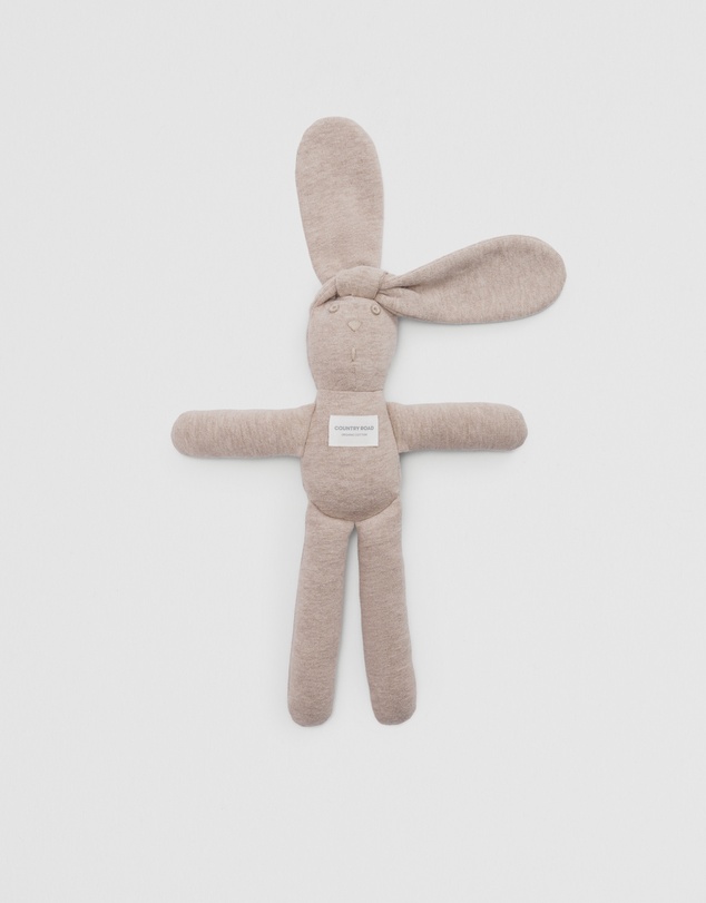 Country Road - Organically Grown Cotton Blend Rib Stripe Bunny