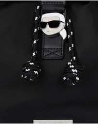 Karl Lagerfeld - Ikon Nylon Small Flap Backpack