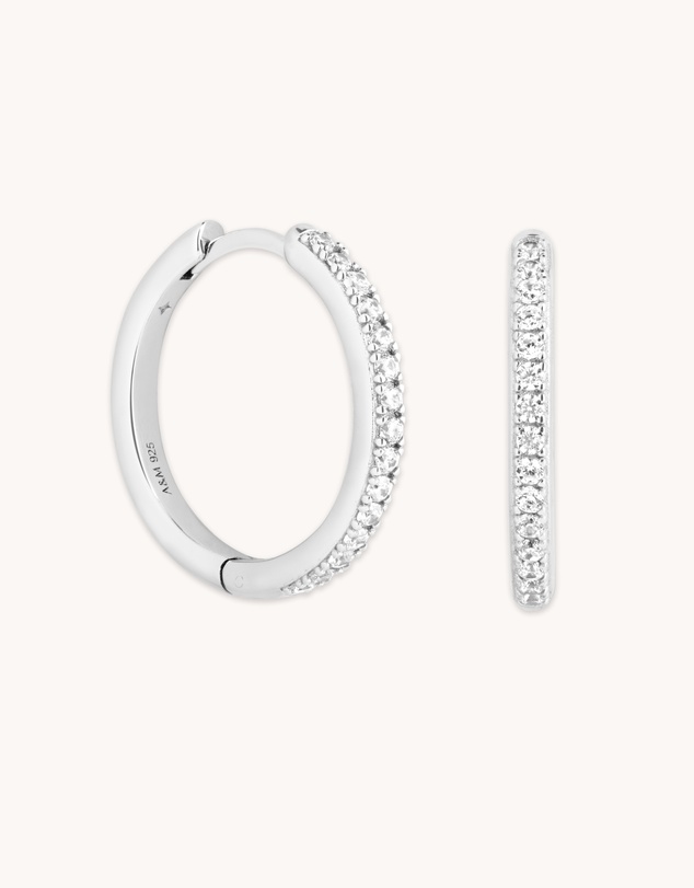 Astrid & Miyu - Essential Crystal Medium Hoops