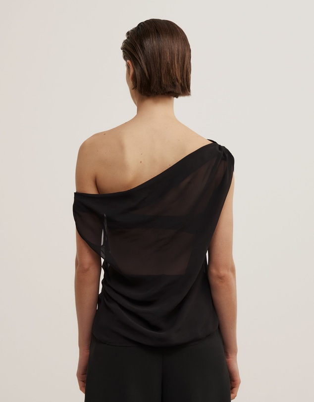 Witchery - Sheer Drape Asymmetric Top