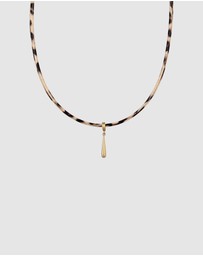 Elli Jewelry - Necklace Choker Pendant Dainty 925 Sterling Silver Gold-Plated