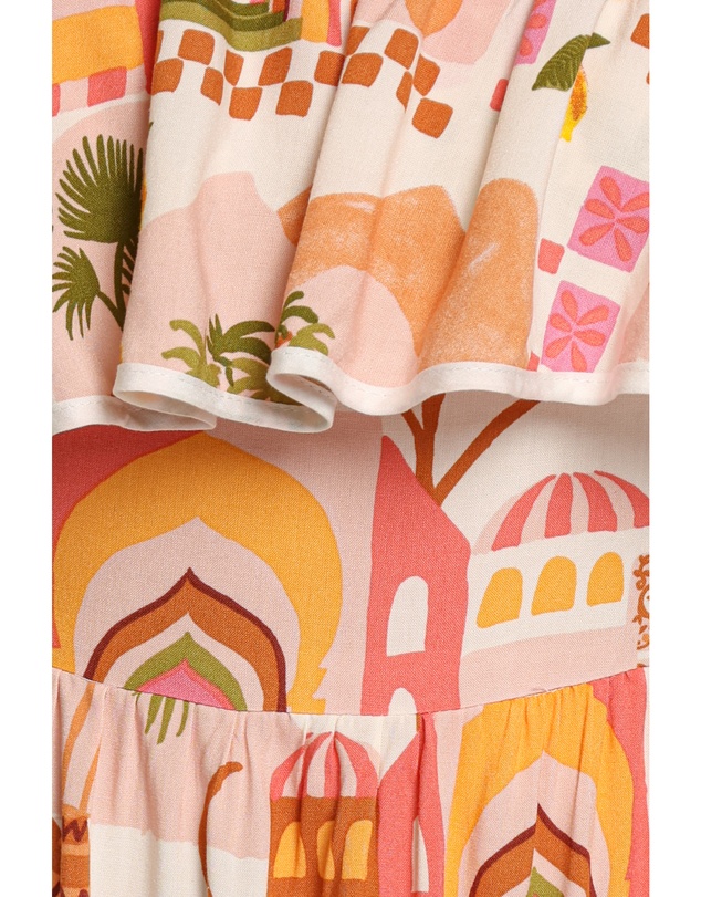 Petal & Pup - Kelsey Off Shoulder Maxi Dress - Pink Tropical