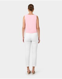 Forcast - Blair V-Neck Crop Top
