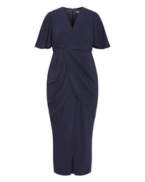 City Chic - Braelynn Drape Maxi Dress
