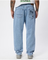 S Double - Embroidered Five Pocket Standard Jeans