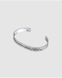 Kuzzoi - ICONIC EXCLUSIVE - Bracelet Male Bangle Cable 925 Sterling Silver