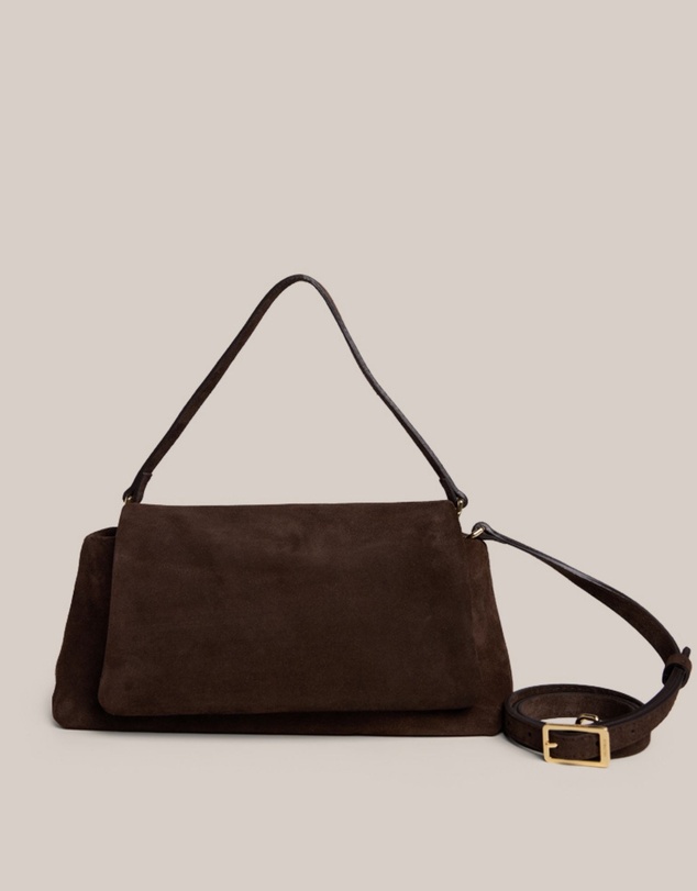 VESTIRSI - Celeste Dark Chocolate Clutch Crossbody Bag