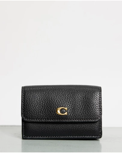 Coach - Essential Polished Pebble Mini Trifold Wallet