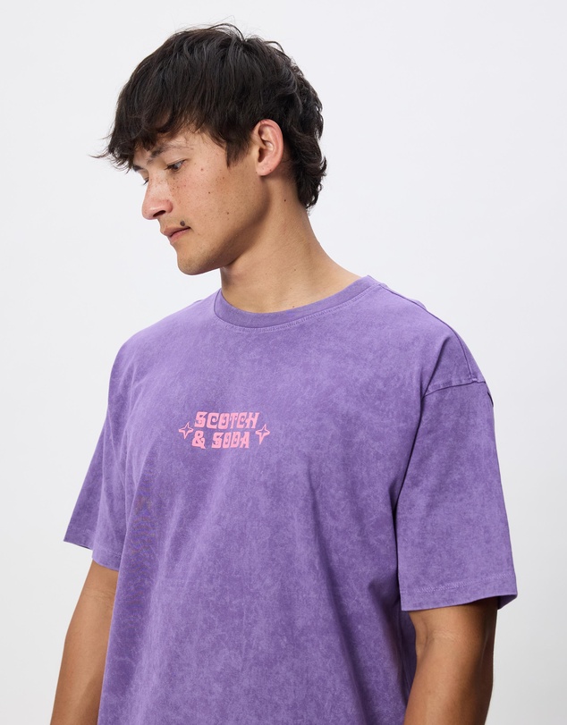 Scotch & Soda - Front Artwork Relaxed-Fit Snow-Washed T-Shirt